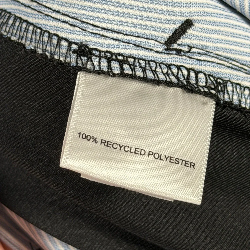 Peter Millar Mens 40 Salem Classic Fit Golf Shorts Black Recycled Stretch